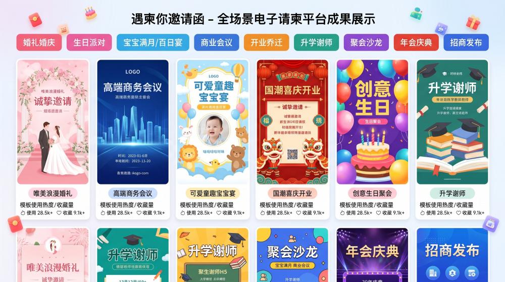 企业年会电子邀请函｜高端模板免费领，一键生成不费脑，小白也能拿捏质感